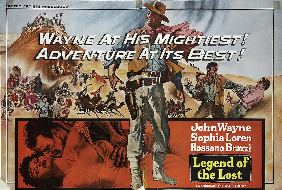 Legend of the Lost, with John Wayne and Sophia Loren, 1957 #1 Mixed Media by Movie World Posters