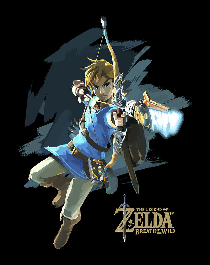 Legend Of Zelda Breath Of The Wild Link Archer Jump Shot C1 Digital Art ...