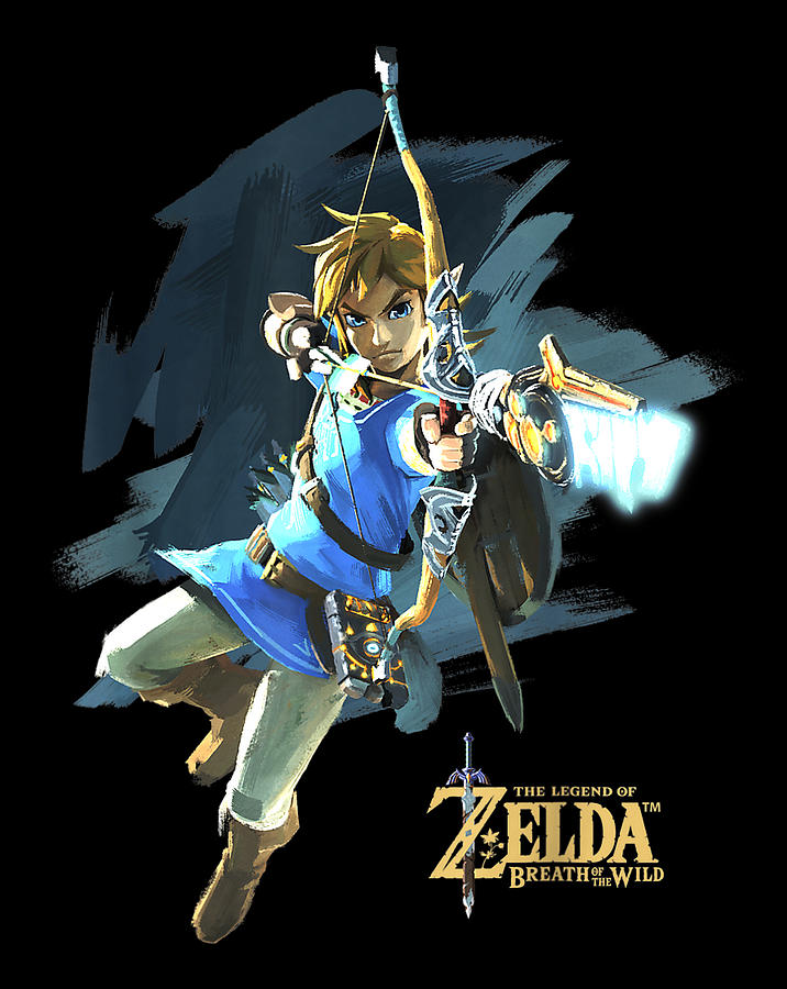 Legend Of Zelda Breath Of The Wild Link Archer Jump Shot C1 T-Shirt ...