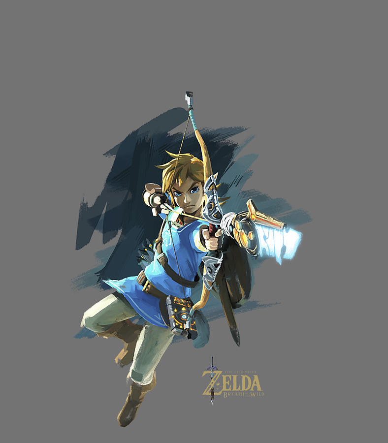 Legend Of Zelda Breath Of The Wild Link Archer Jump Shot C1 Digital Art ...