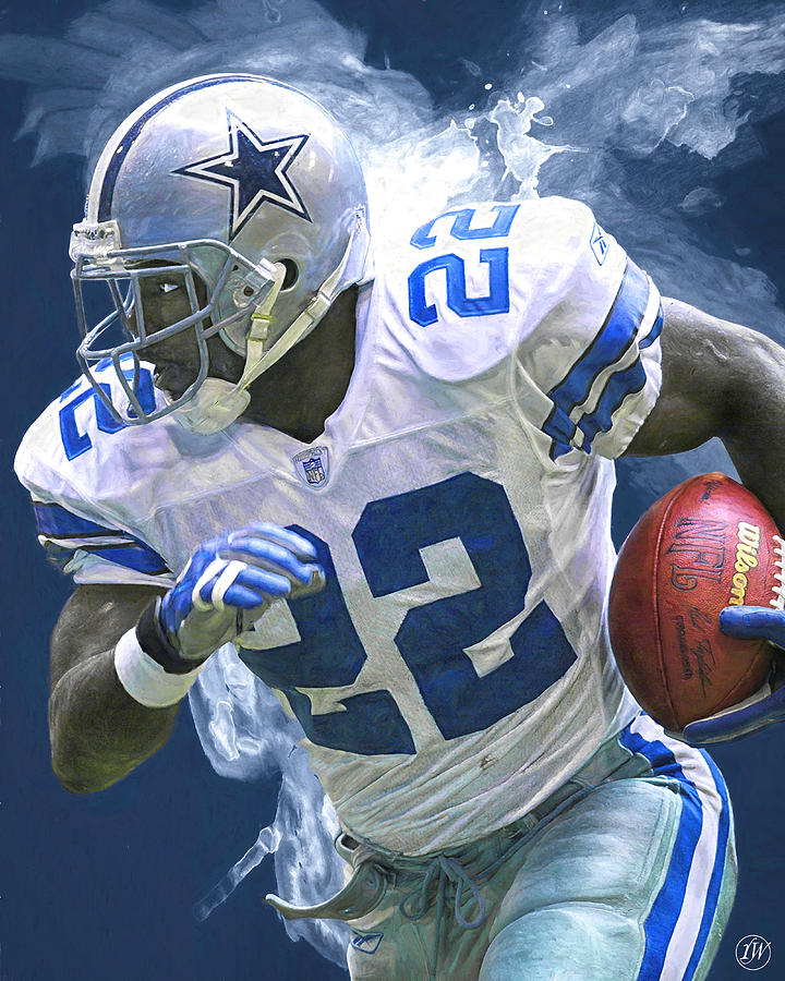 Legend Series - Emmitt Smith Digital Art by Rick Wiles