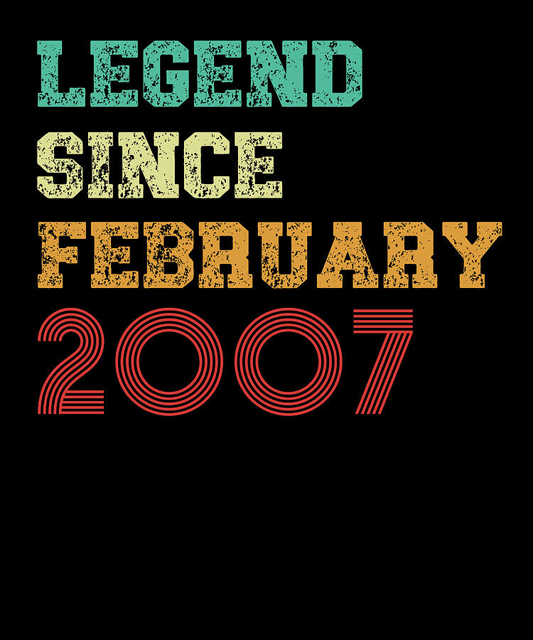 Cool Digital Art - Legend Since February 2007 Retro Design by Adi
