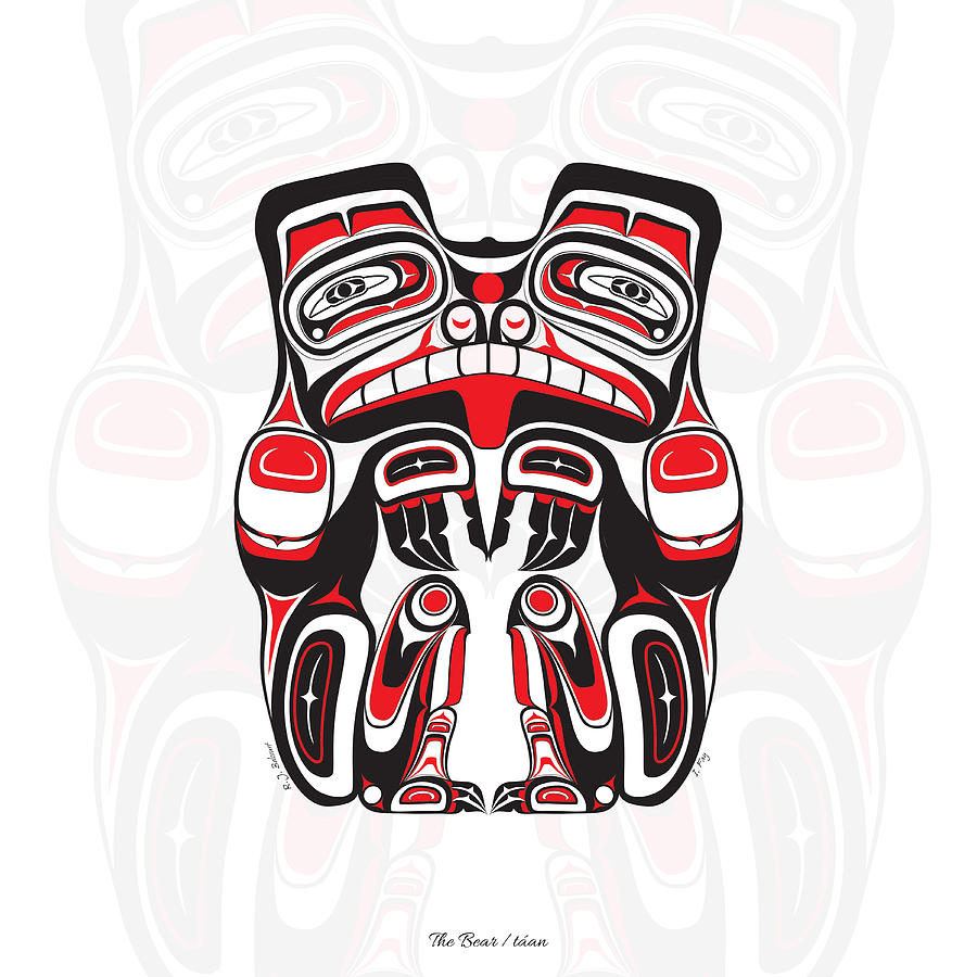 Legendaries - Haida Bear Digital Art by RJ Belcourt