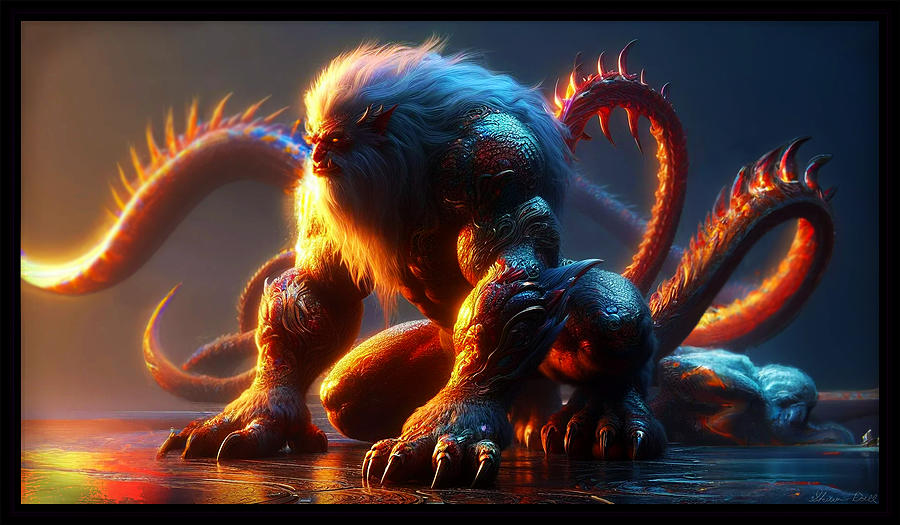 Legendary Demon Beast Digital Art by Shawn Dall