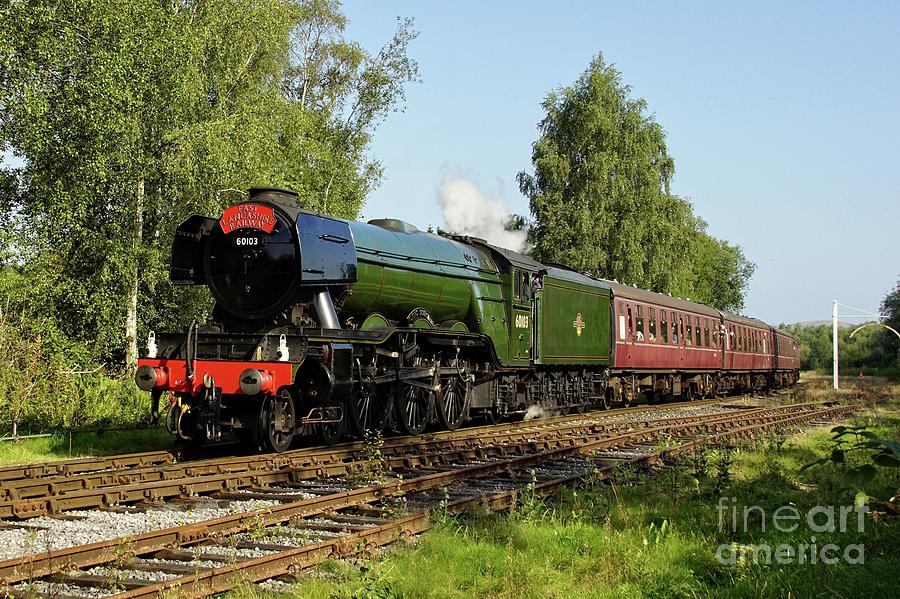 Legendary steam locomotive Flying Scotsman. Photograph by David Birchall
