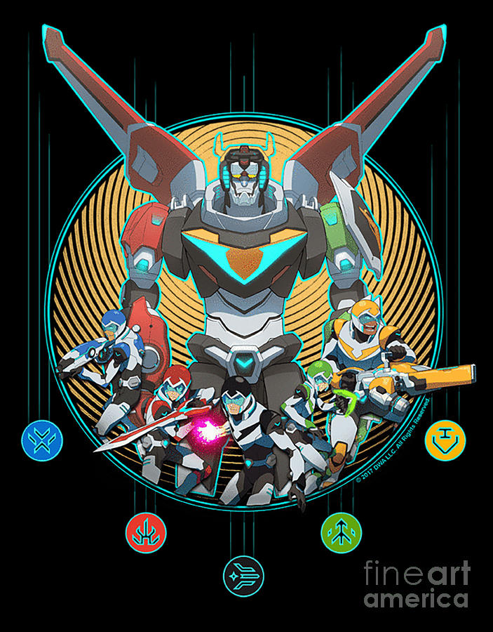 Legendary Voltron Assemble Digital Art by Seth Kerferd - Fine Art America