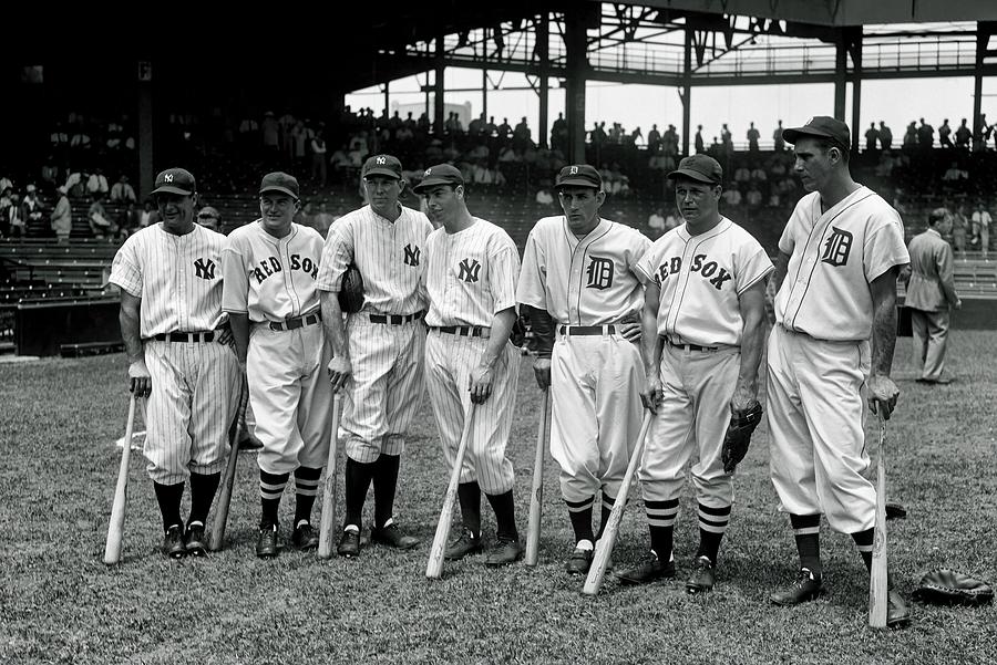 Legends of the Game - 1937 American League All-Stars Photograph by Harris and Ewing