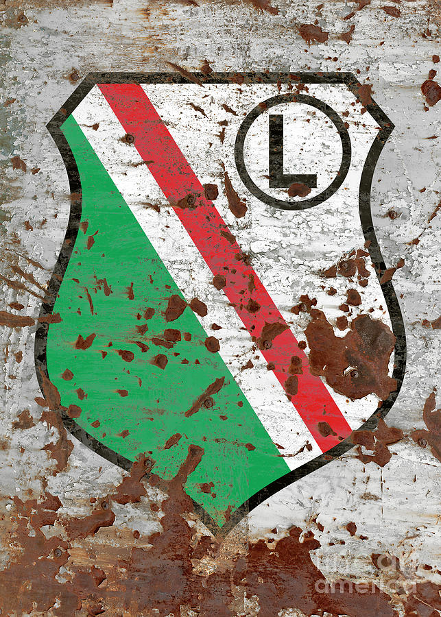 Legia Warszawa Rusty Logo Digital Art By Manuel Garcia
