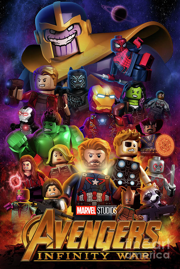 Lego Avengers Infinity War Digital Art by Mike Napolitan - Fine Art America