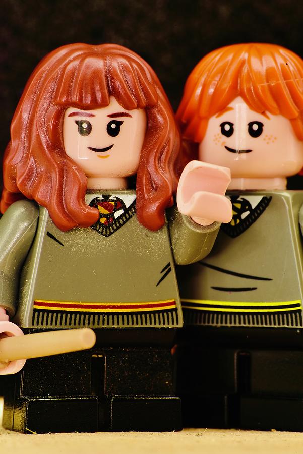 Lego Hermione Granger With Ron Weasley Photograph