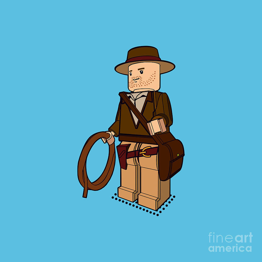 Lego Indiana Jones Drawing by Cager Damanik - Pixels