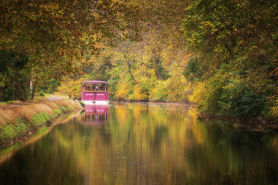 Lehigh Canal Fall Foliage Photograph by Jason Fink