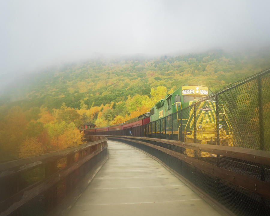 Lehigh Gorge Scenic Railroad Vibrant Autum Photograph by Jason Fink
