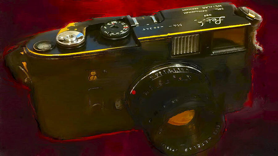 Vintage Camera Mixed Media - Leica-vintage by RoART FINEPrints
