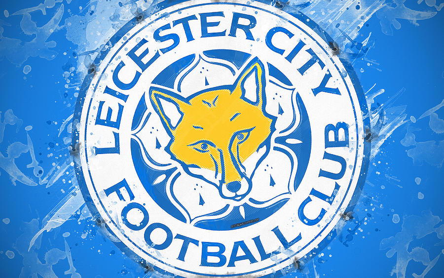 Leicester City FC 4k paint art logo creative English football team ...