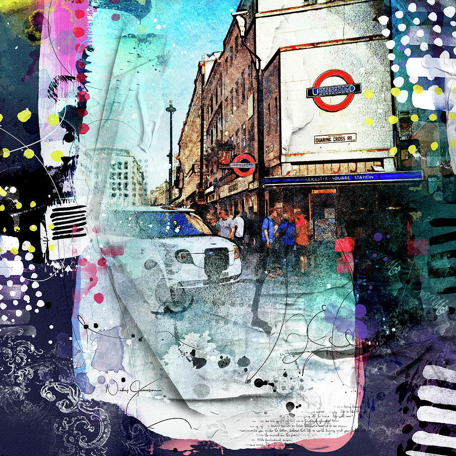 Leicester Square Mixed Media by Nicky Jameson