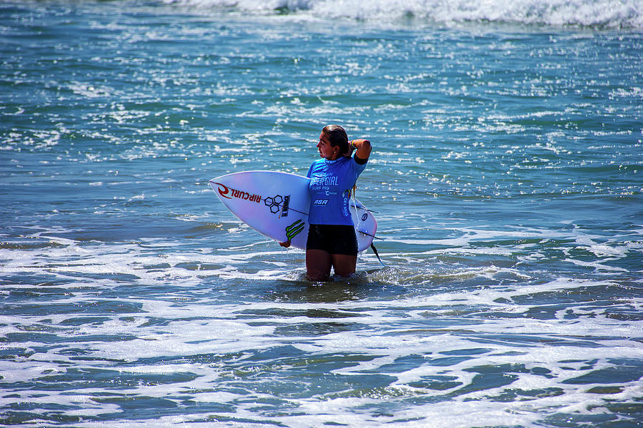Leilani McGonagle Exiting the Water Photograph by Anthony Jones