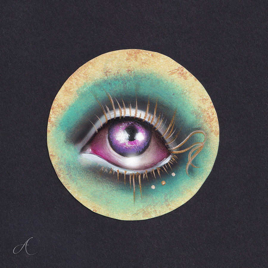 Leilas Eye Painting by Abril Andrade