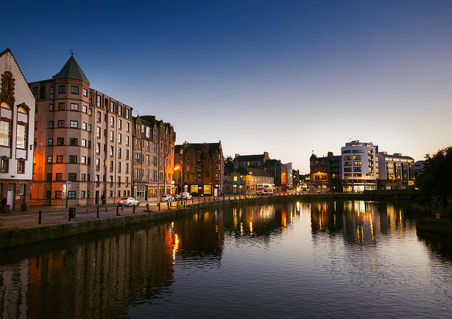 Leith waterfront at dusk Photograph by Georgeclerk