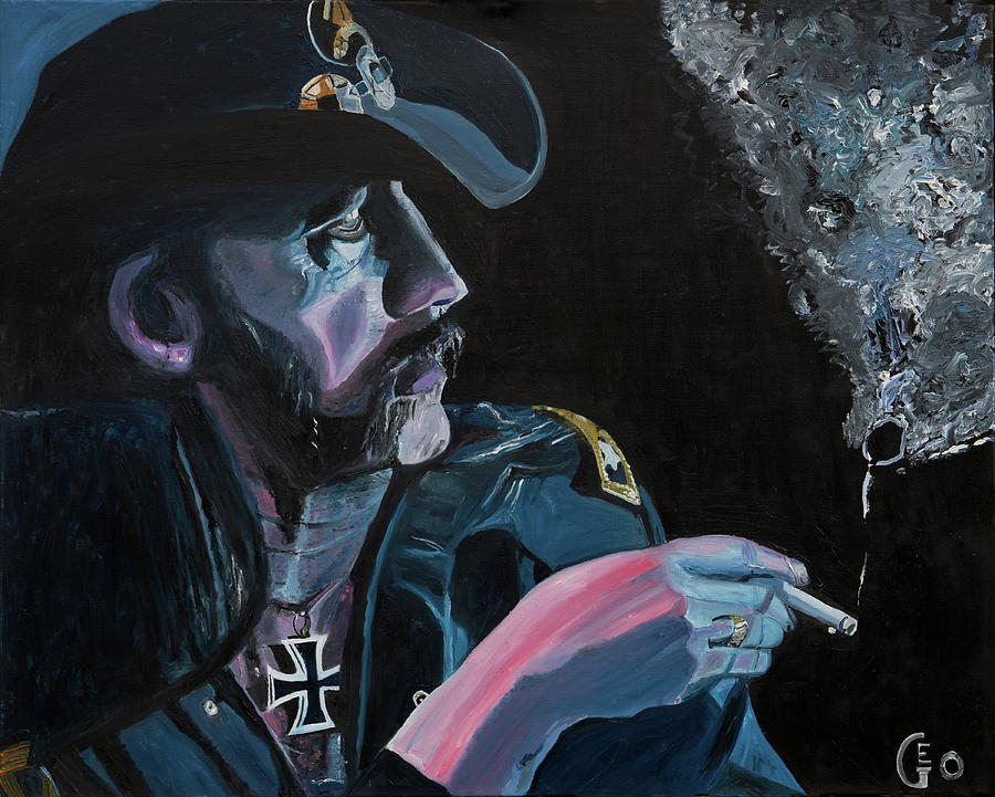 Lemmy Kilmister Painting By Jerome Geo Labrunerie Fine Art America