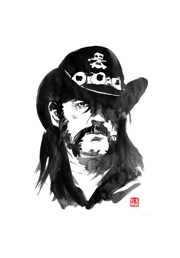 Lemmy Kilmister Painting - Lemmy Kilmister by Pechane Sumie