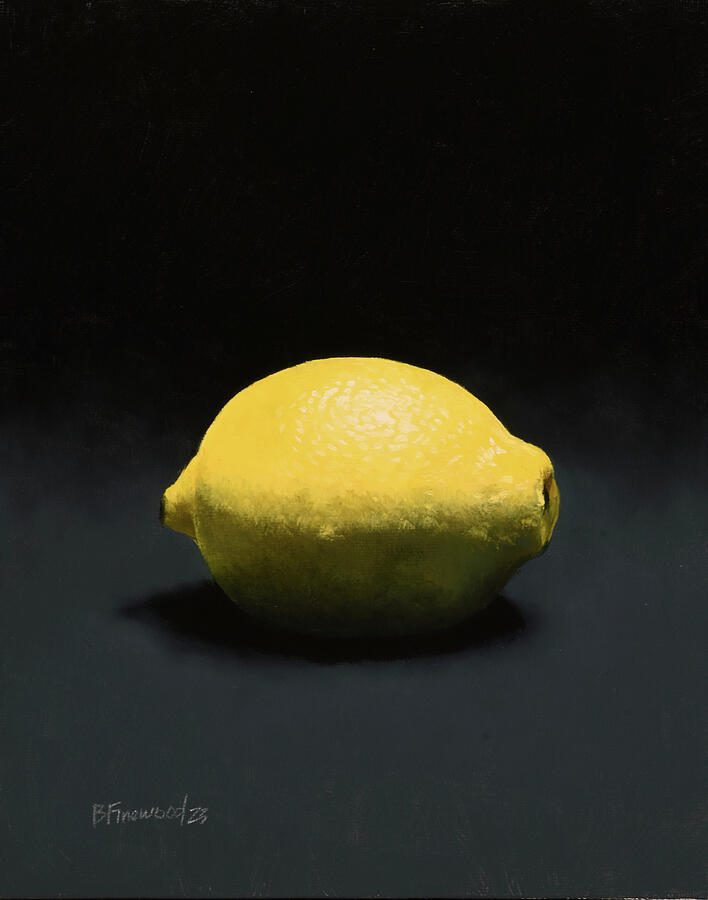 Lemon Painting - Lemon by Bill Finewood