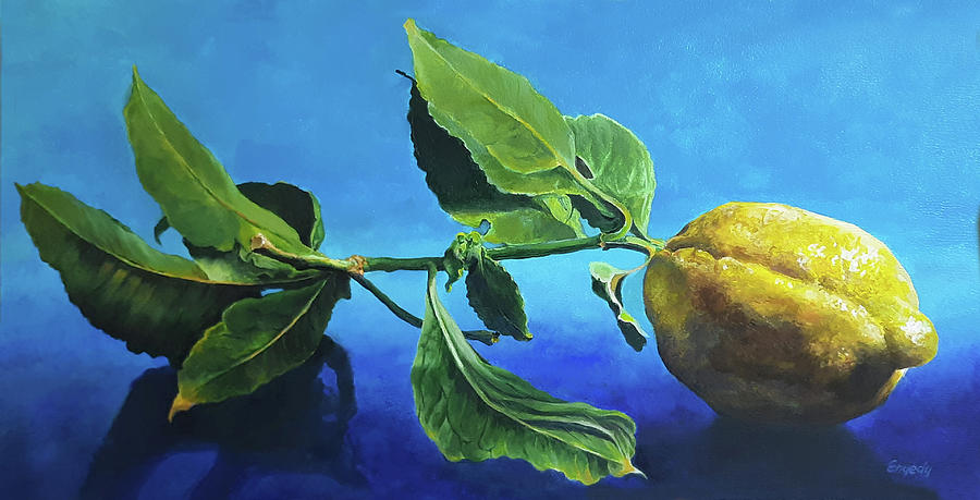 San Diego Painting - Lemon Blues by Anthony Enyedy