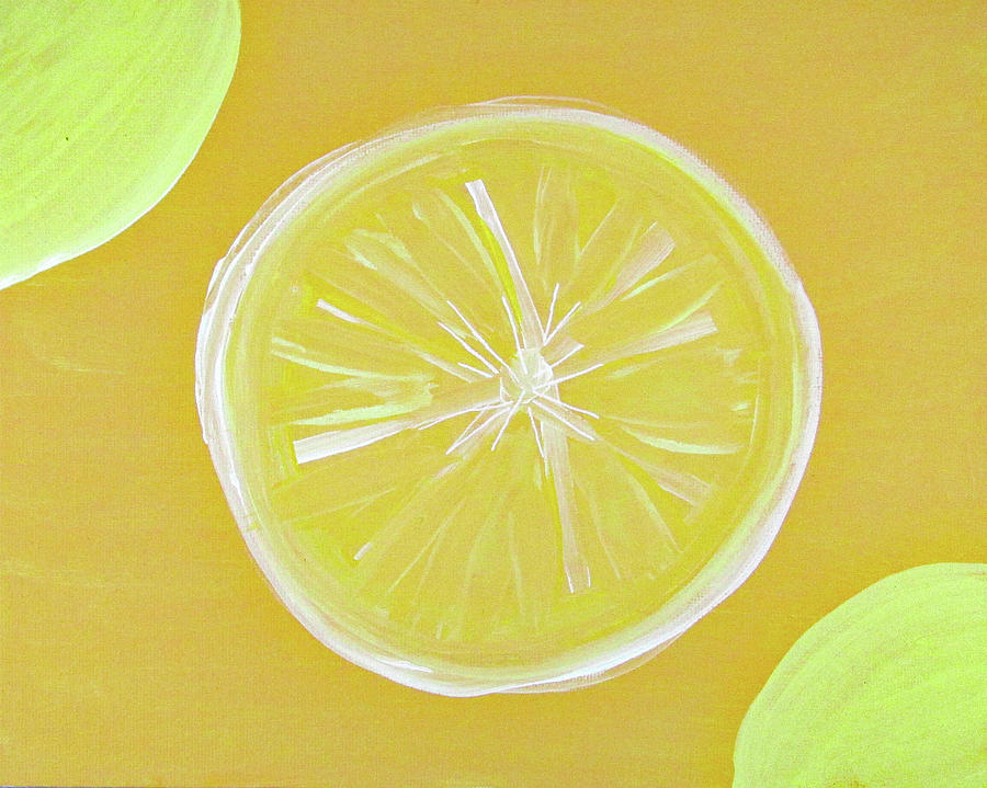 Lemon Painting by Corinne Carroll