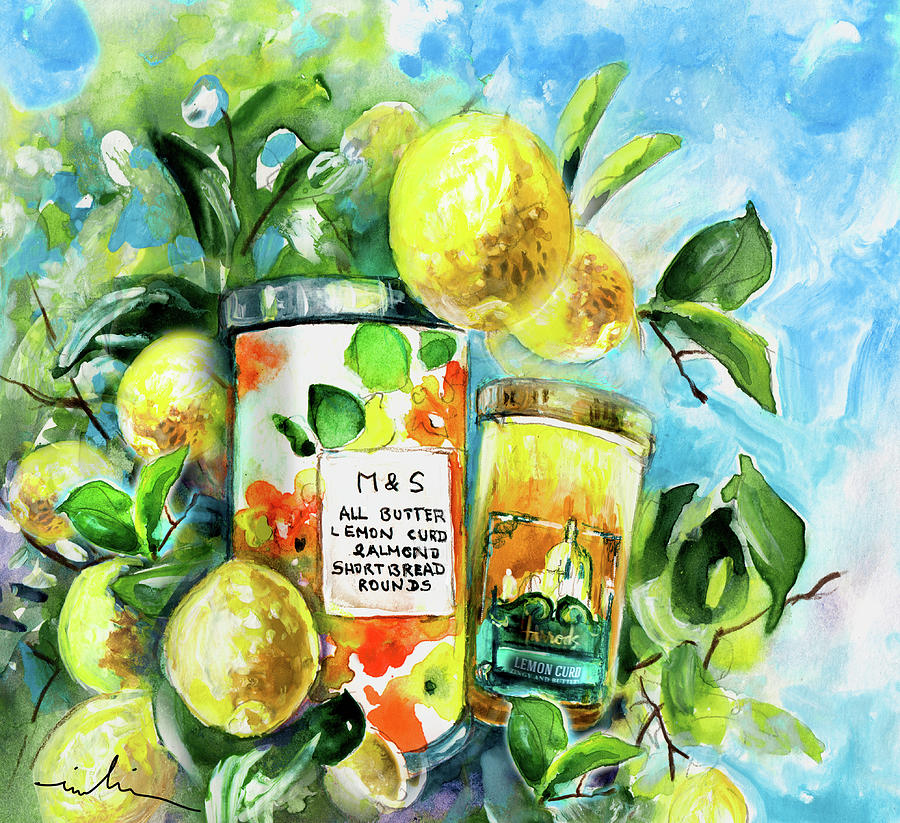 Lemon Curd Painting by Miki De Goodaboom