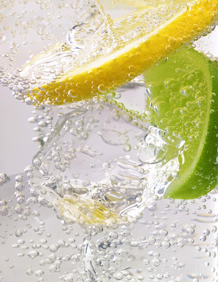 Lemon lime and ice Photograph by Peter Dazeley