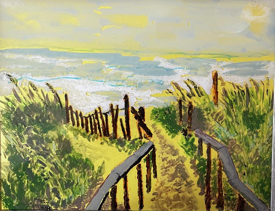 Seascape Painting - Lemon Sky by Bill Gray