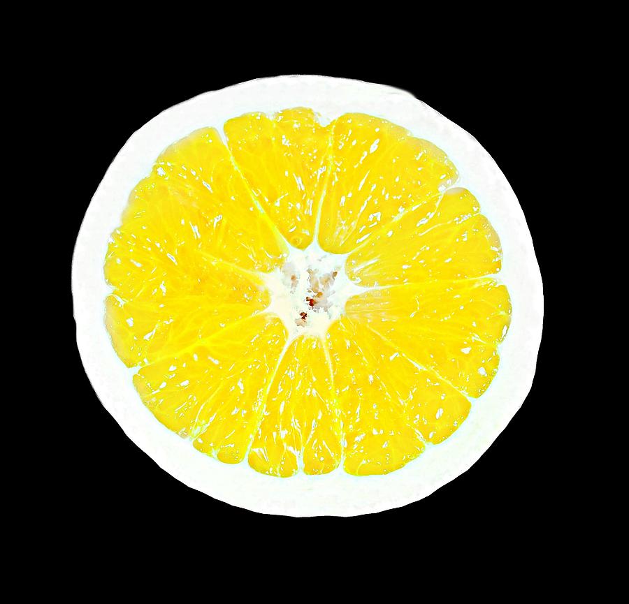 Lemon Slice Photograph by Diana Angstadt