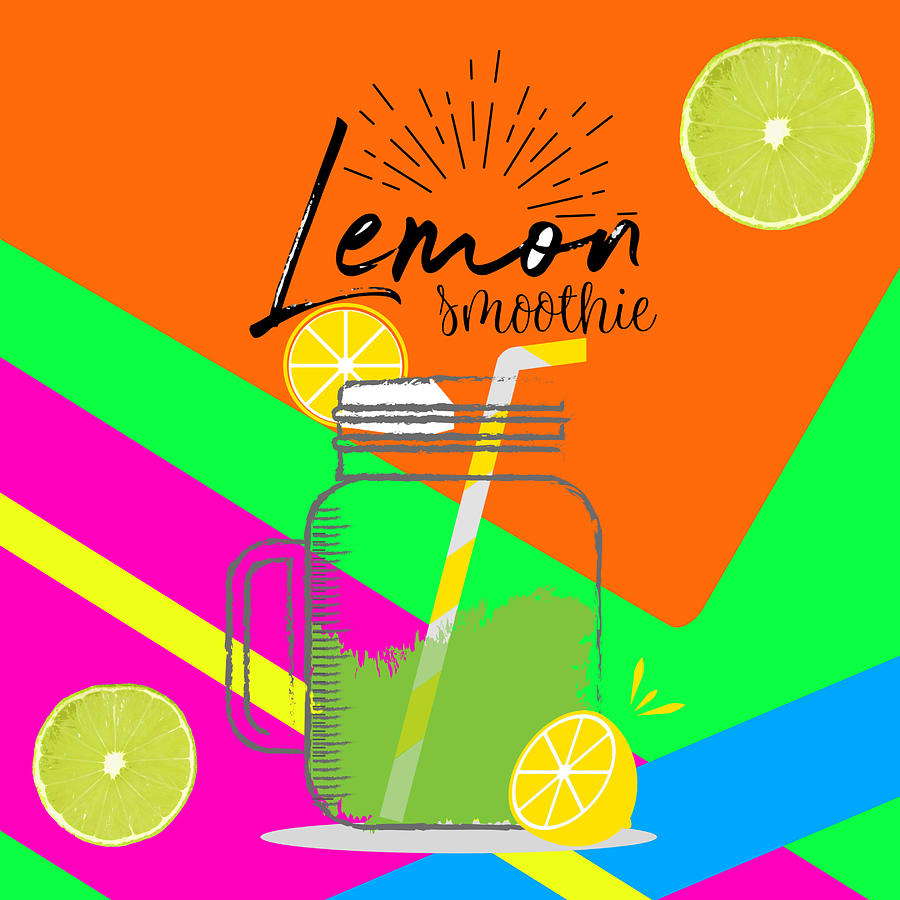 Lemon Smoothie Digital Art By Charmaine Scheepers