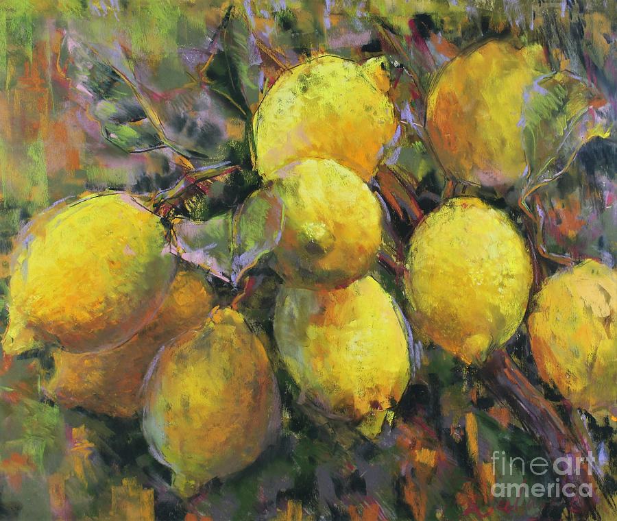 Lemon Tree Pastel by Carolina Dalmas | Fine Art America