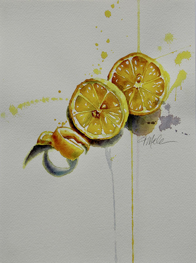 Lemon Twist Painting by Tracy Male