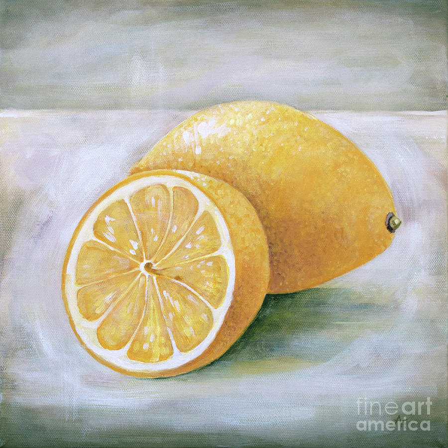 Lemon Up painting Painting by Annie Troe