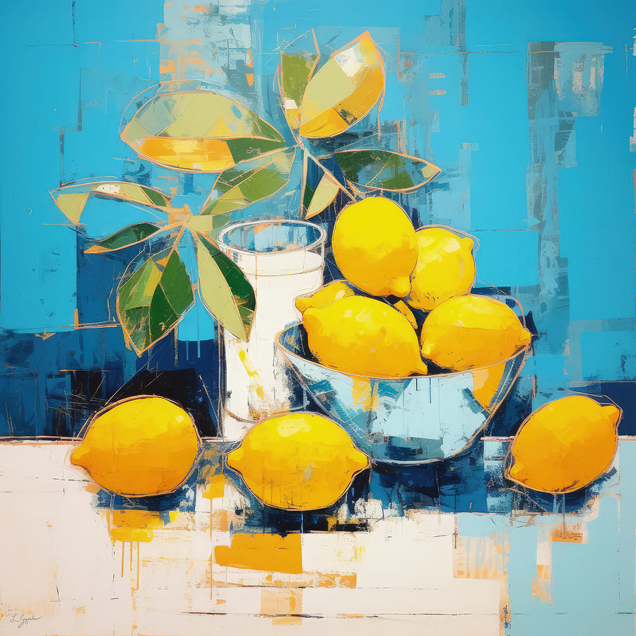 Lemon Wall Art Painting