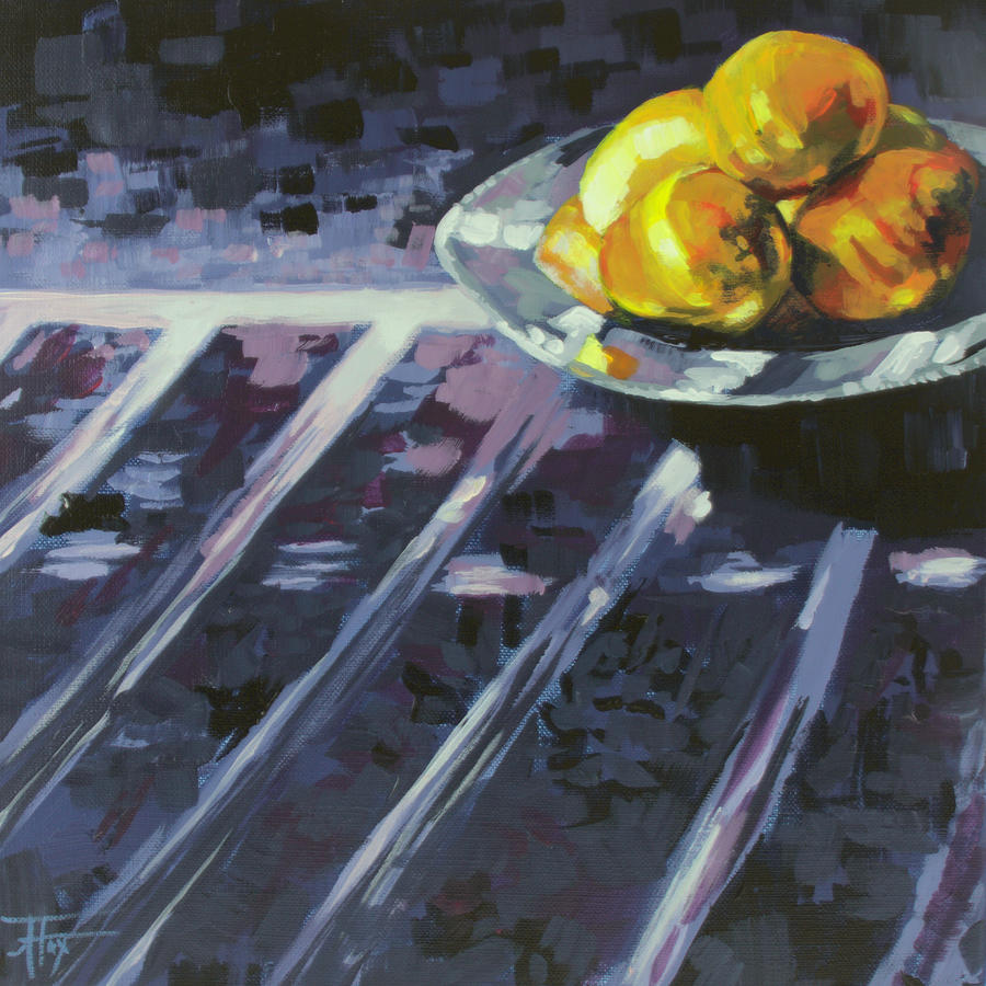 Lemon Painting - Lemonade by Allison Fox