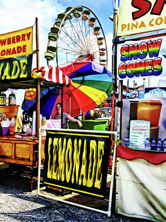 Lemonade and Snow Cones at the Fair Photograph by Susan Savad