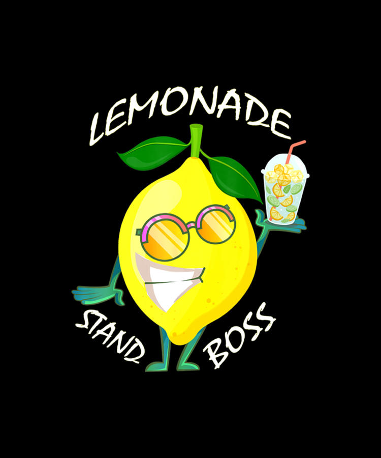 Lemonade Stand Boss Lemons Drink Business Digital Art By Tinh Tran Le