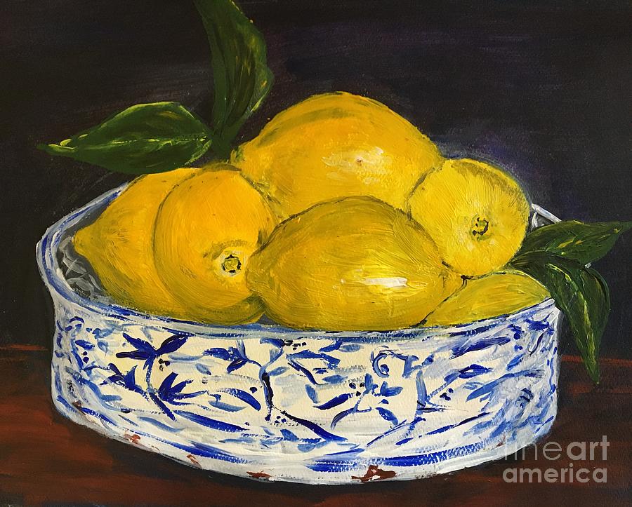 Lemons - A Still Life Painting by Debora Sanders