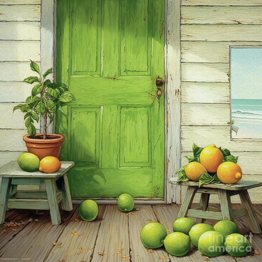Lemons And Limes Digital Art By Elaine Manley Fine Art America
