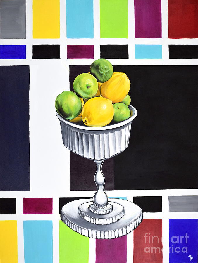 Lemons and Limes Painting by Mark Blome