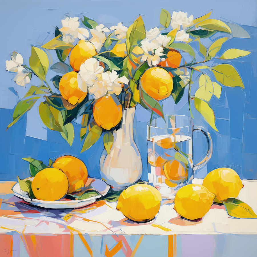 Lemons Still Life Painting
