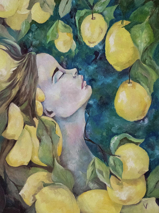 Lemons to Lemonade Painting by Victoria Dietz