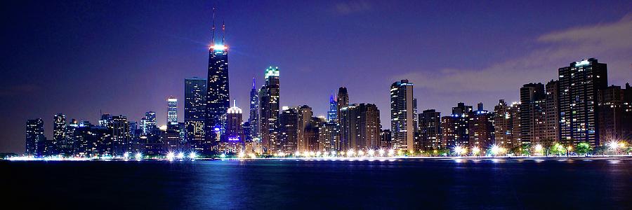 Lengthy Pano of the Windy City Photograph by Frozen in Time Fine Art ...