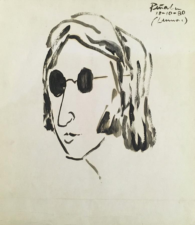 Lennon 12-10-80 Painting by Ricardo Penalver deceased
