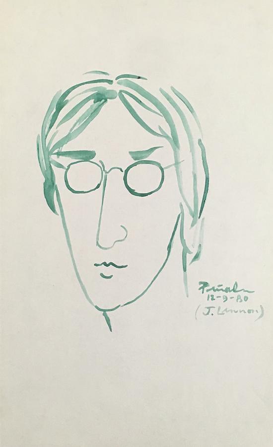 Lennon 12-9-80 Painting by Ricado Penalver deceased