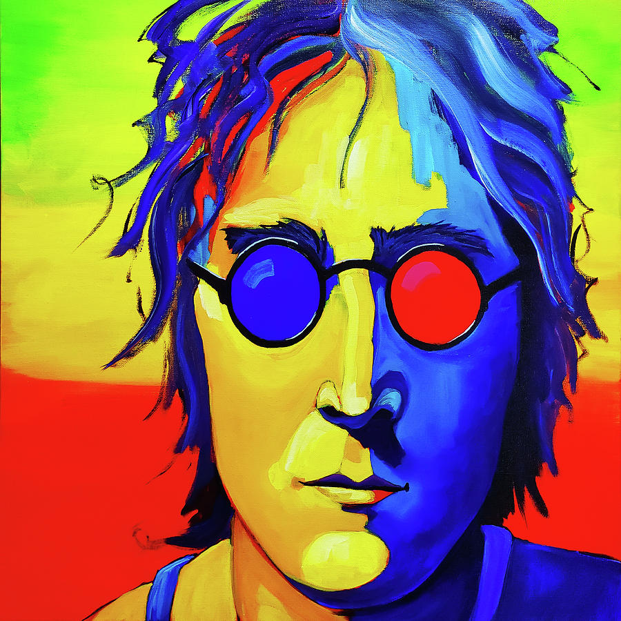 Lennon to the Max Painting by D R Jones