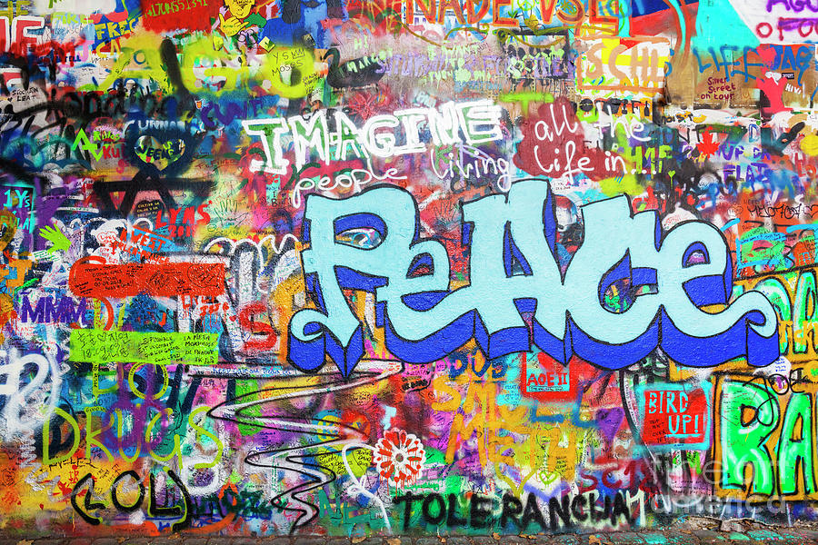 Lennon wall graffiti, Prague Photograph by Neale And Judith Clark